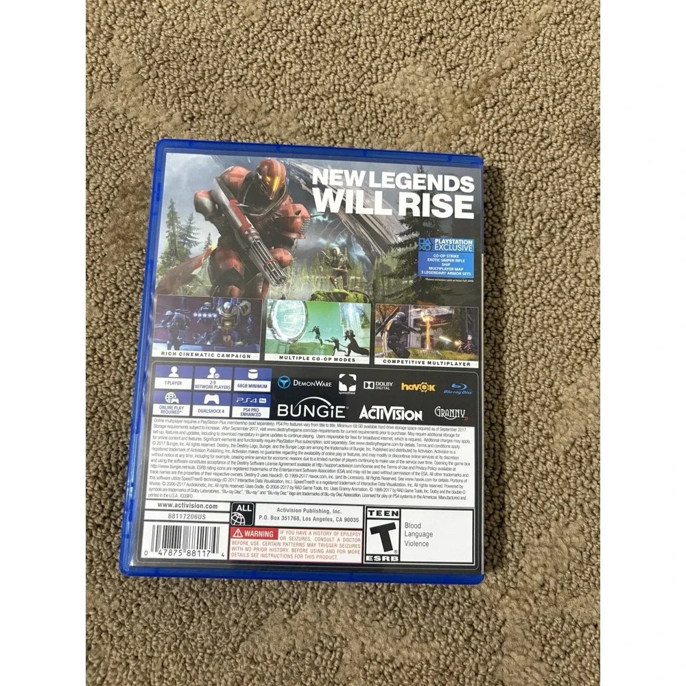PS4 - Destiny 2 (Sony PlayStation 4, 2017) Game